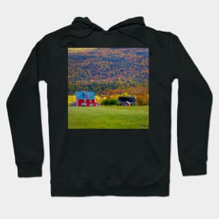 Farm House and Barn in Autumn Colors Hoodie